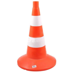 Конус дорожный h=520мм, 2 светоотражающие полосы, мягкий