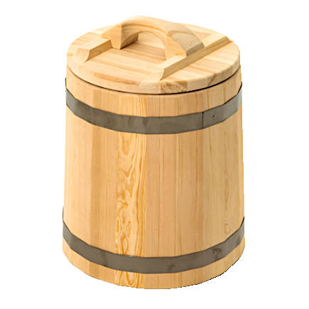 Чан (бочка) под холодную воду с крышкой 130 литров, кедр